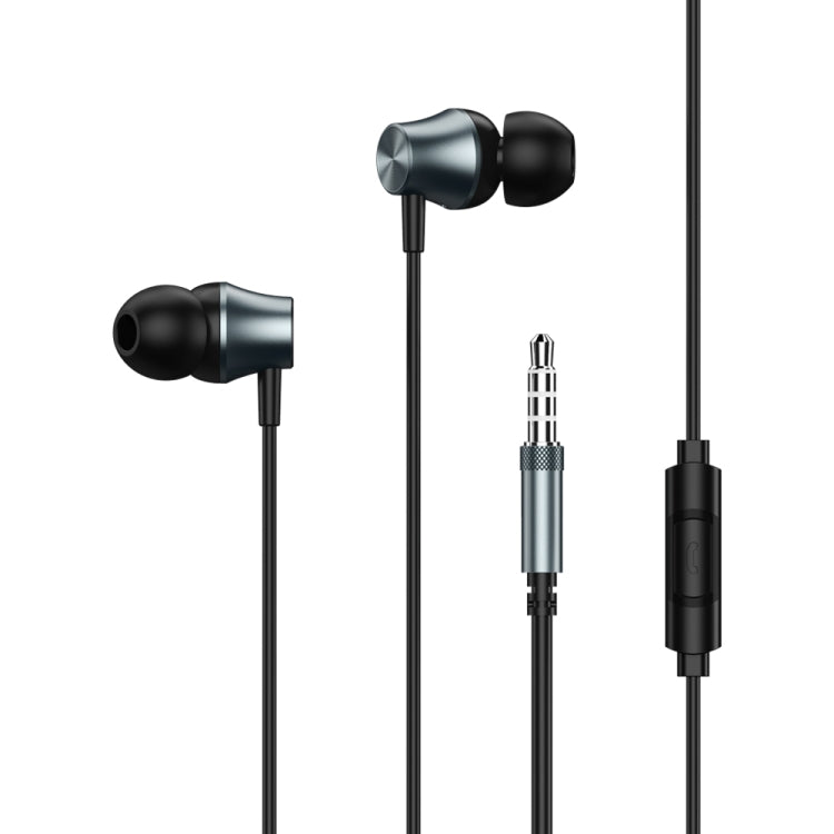 REMAX RM-202 Auricolare stereo in-ear per musica in metallo con controllo via cavo + microfono, supporto vivavoce REMAX RM-202 Auricolare stereo in-ear per musica in metallo con controllo via cavo + microfono, supporto vivavoce